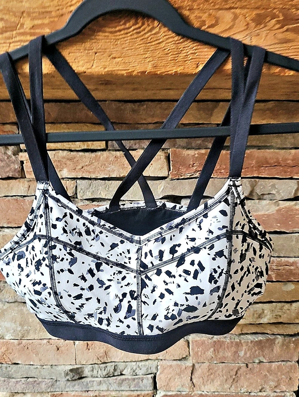 Athleta Abstract Print Sports Bra